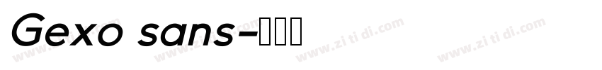 Gexo sans字体转换
